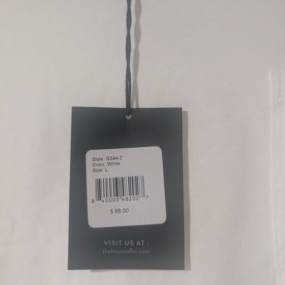 Good Man Brand | Victory V-Notch Long Sleeve Tee In White - Picture 8 of 12